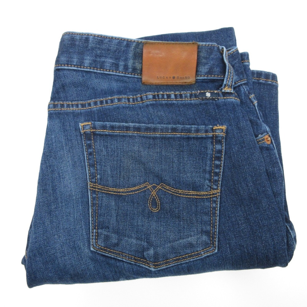 Lucky Brand Jeans‎ Womens 8/29 Low Rise Medium Wash Blue Lolita Bootcut 32x29.5